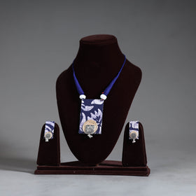 Handmade GS Jute Fabart Necklace Set 14