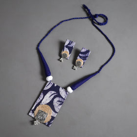 Handmade GS Jute Fabart Necklace Set 23