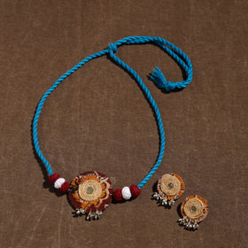 Handmade Jute Fabart Necklace Set 39