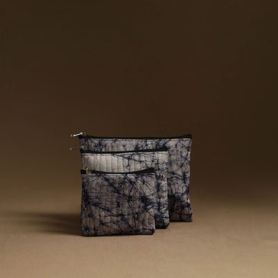 Blue - handmade multipurpose utility pouches (set of 3) 15