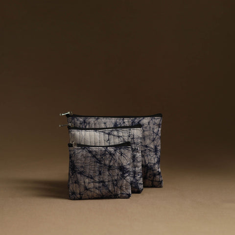 Blue - handmade multipurpose utility pouches (set of 3) 15