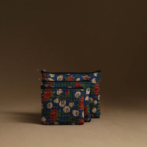 Blue - handmade multipurpose utility pouches (set of 3) 17