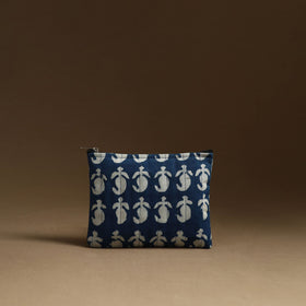 Buy Blue Handmade Multipurpose Utility Pouches (set of 3)