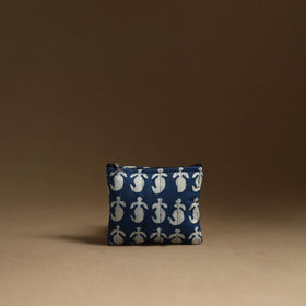 Buy Blue Handmade Multipurpose Utility Pouches (set of 3)