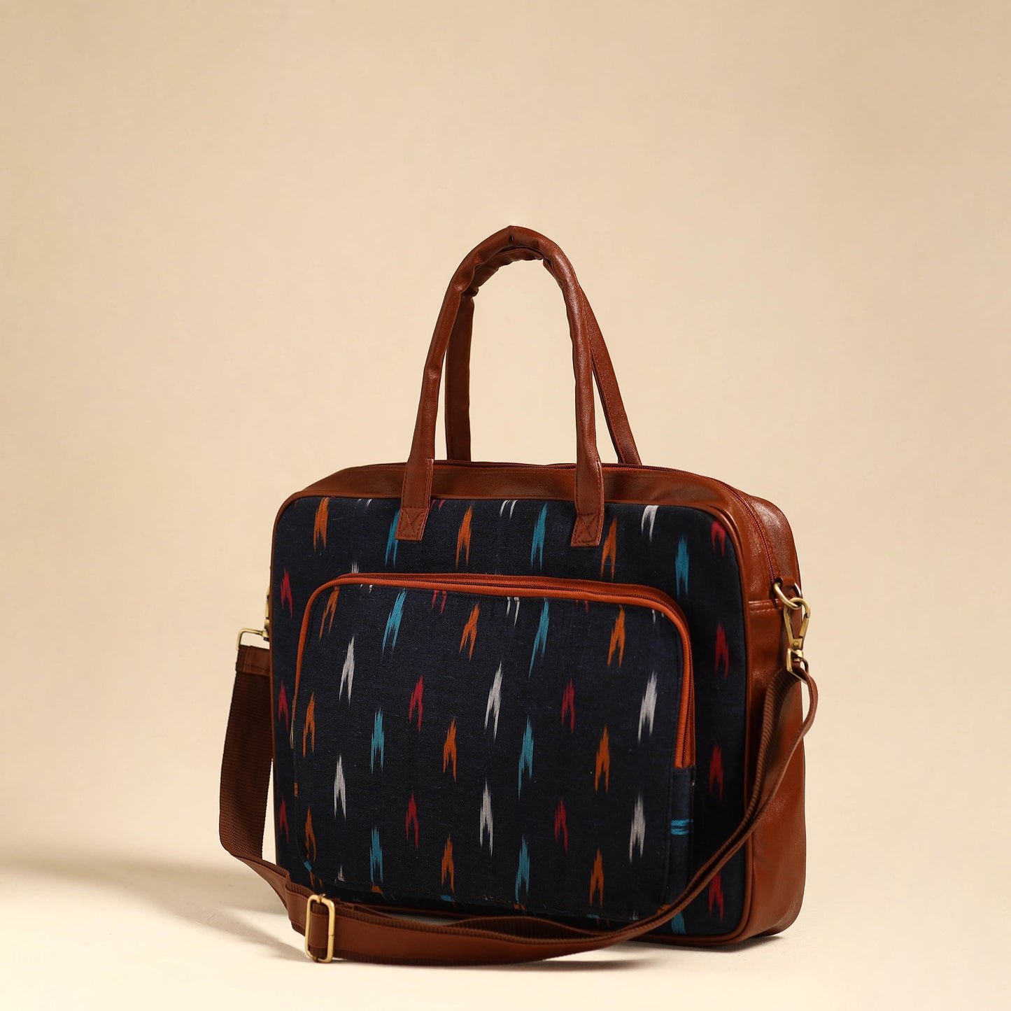 Buy Blue Handmade Pochampally Ikat Laptop Bag