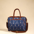  Blue Handmade Pochampally Ikat Laptop Bag