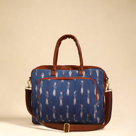  Blue Handmade Pochampally Ikat Laptop Bag