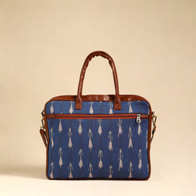  Blue Handmade Pochampally Ikat Laptop Bag