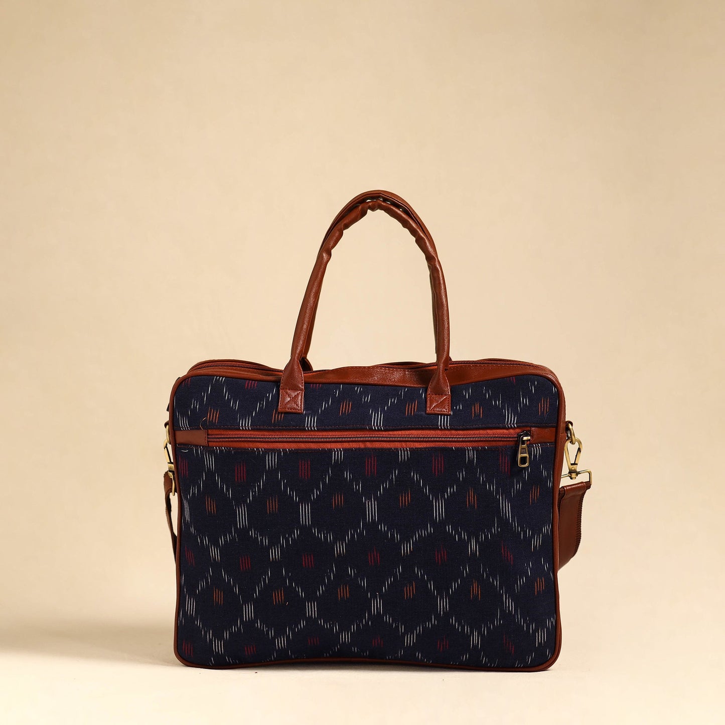  Blue Handmade Pochampally Ikat Laptop Bag