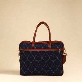  Blue Handmade Pochampally Ikat Laptop Bag