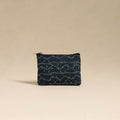 Blue Handmade Quilted Cotton Coin Pouch Online in India