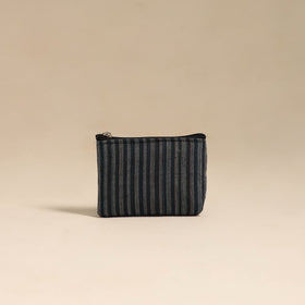  Blue Handmade Quilted Cotton Coin Pouch 