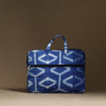  Blue Handmade Quilted Cotton Laptop Bag (13 x 16 in)