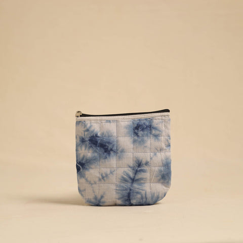  Blue Handmade Quilted Cotton Utility Pouch