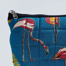  Handmade Quilted Kalamkari Printed Utility Pouch 02 