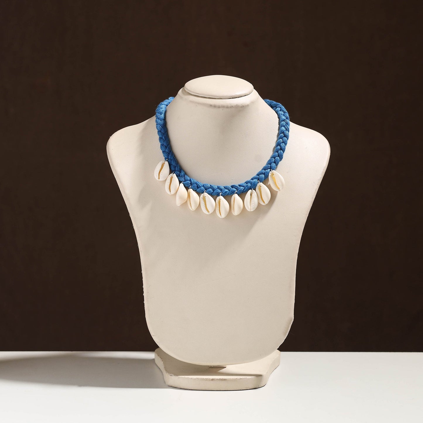 Buy Handmade Thread Braided Shell Necklace