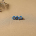 Handmade thread mirror work hair clip 10 - handcrafted