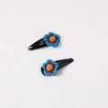  Handmade Thread Work Tik-Tak Hair Clips (Set of 2) 