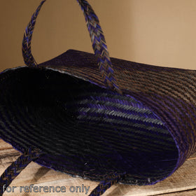 Blue - Handmade Water Hyacinth Shoulder Bag from Assam