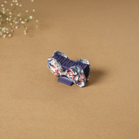 Blue - handmade women’s bow hair claw clip 42 - handcrafted