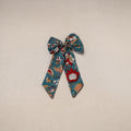 Blue - handmade women’s bow hair clip 102 - handcrafted
