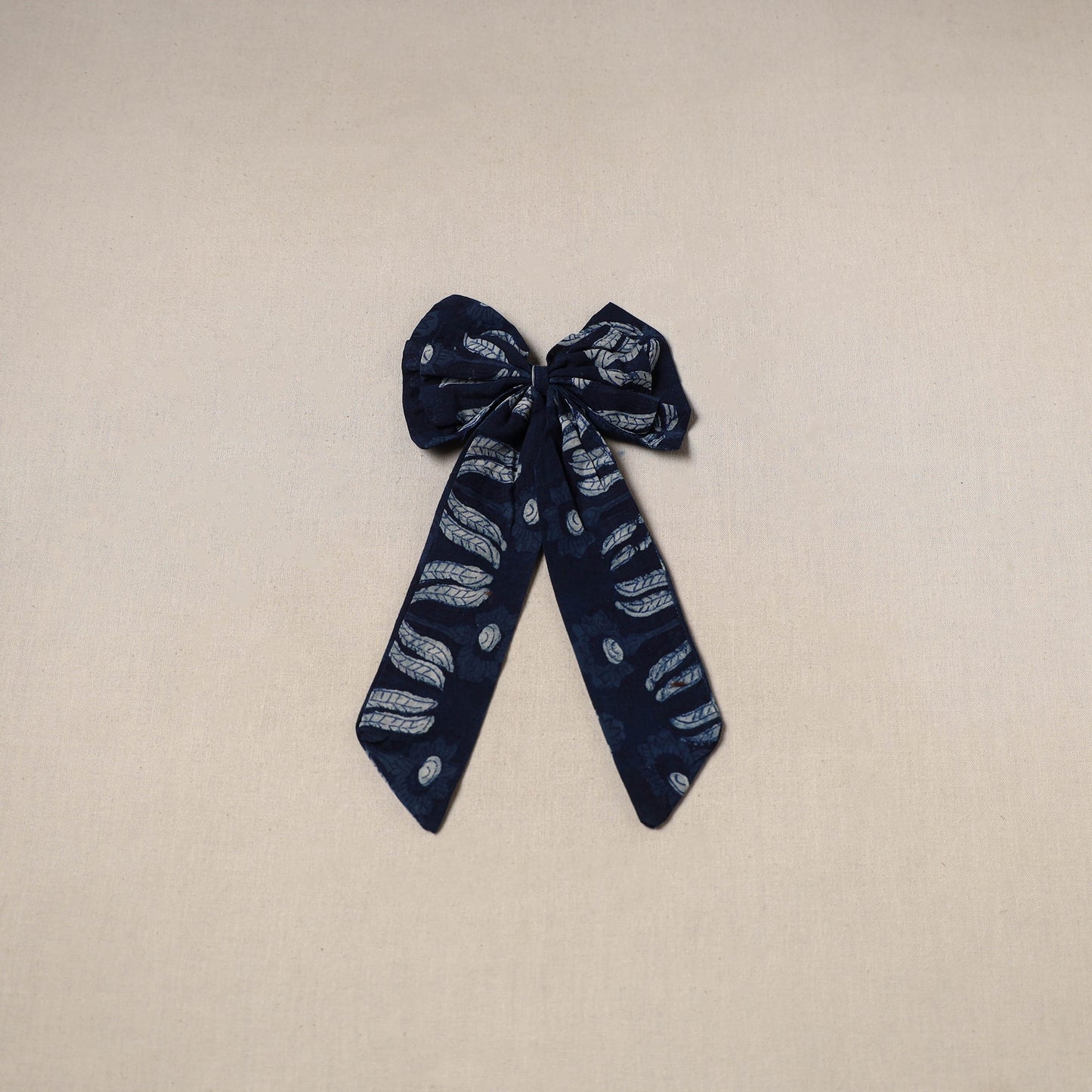 Blue - handmade women’s bow hair clip 109 - handcrafted