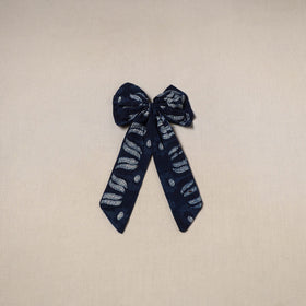 Blue - handmade women’s bow hair clip 109 - handcrafted