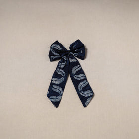 Blue - handmade women’s bow hair clip 109 - handcrafted