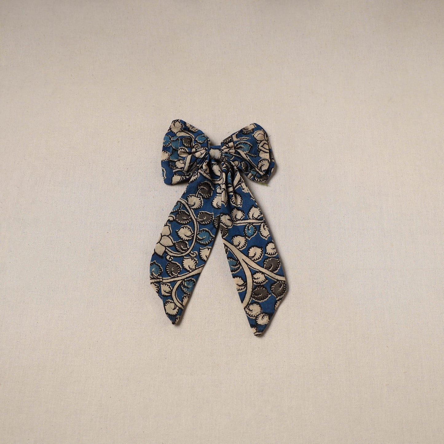 Blue - handmade women’s bow hair clip 119 - handcrafted