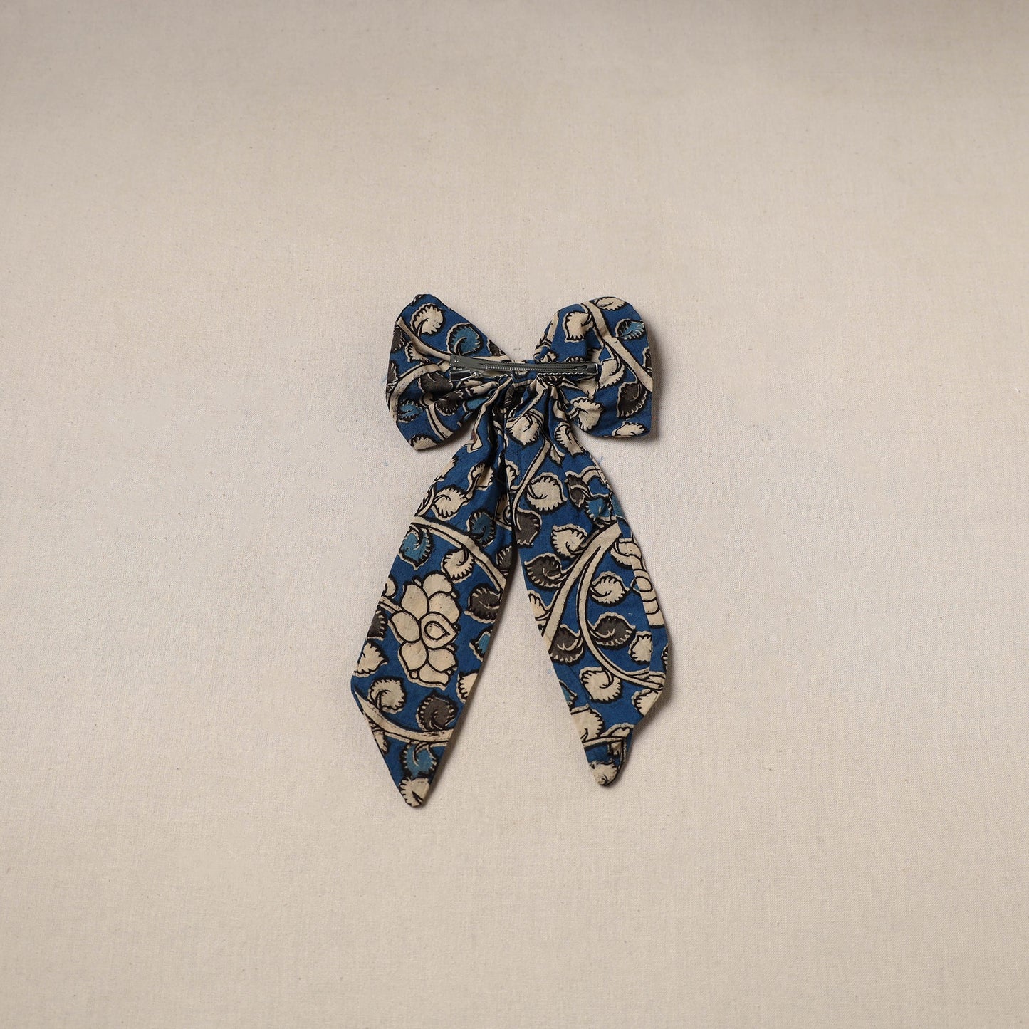 Blue - handmade women’s bow hair clip 119 - handcrafted