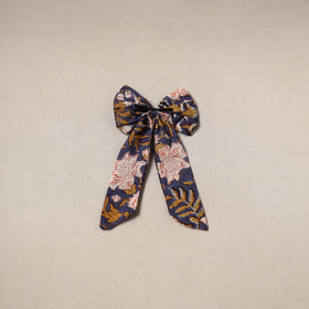 Blue - handmade women’s bow hair clip 122 - handcrafted