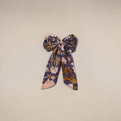 Blue - handmade women’s bow hair clip 122 - handcrafted
