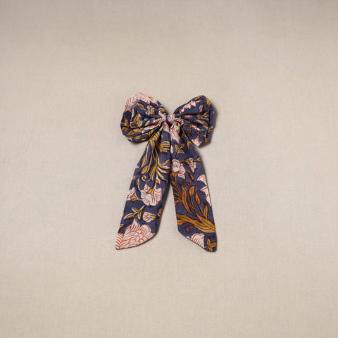 Blue - handmade women’s bow hair clip 122 - handcrafted
