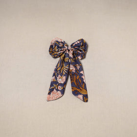 Blue - handmade women’s bow hair clip 122 - handcrafted