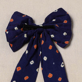 Blue - handmade women’s bow hair clip 73 - handcrafted