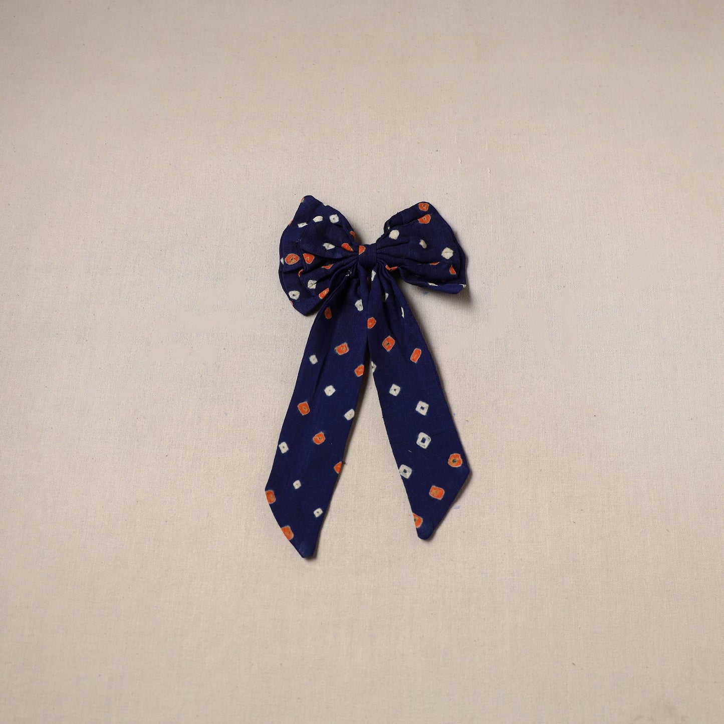 Blue - handmade women’s bow hair clip 73 - handcrafted