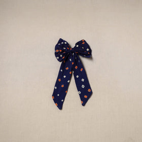 Blue - handmade women’s bow hair clip 73 - handcrafted