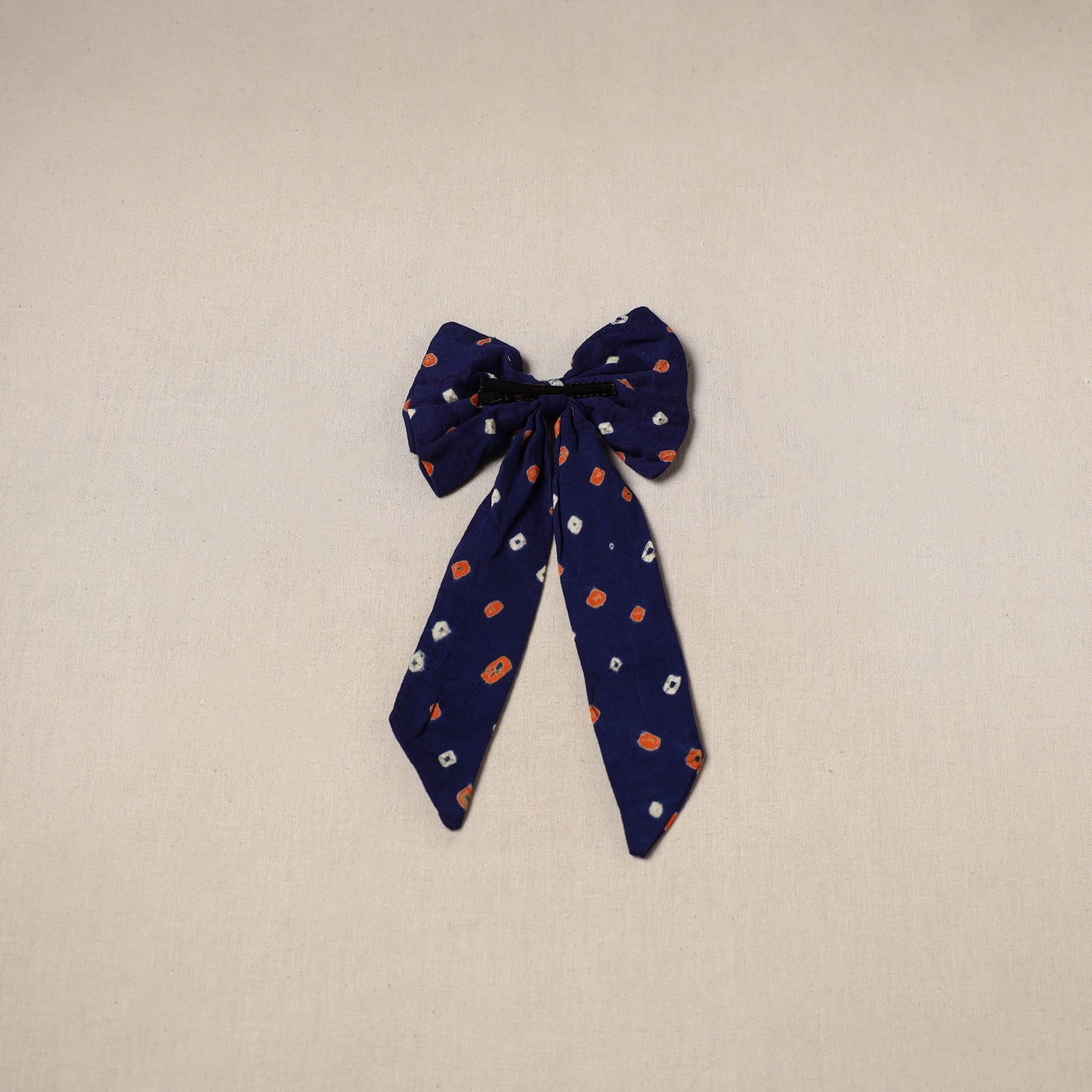 Blue - handmade women’s bow hair clip 73 - handcrafted