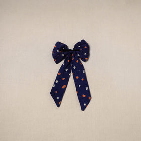 Blue - handmade women’s bow hair clip 73 - handcrafted