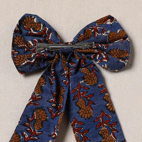Blue - handmade women’s bow hair clip 95 - handcrafted