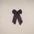 Blue - handmade women’s bow hair clip 95 - handcrafted