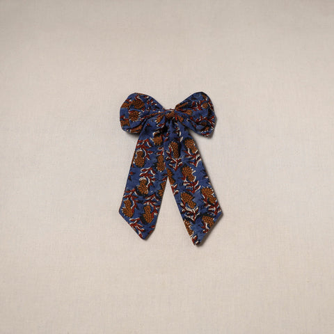 Blue - handmade women’s bow hair clip 95 - handcrafted
