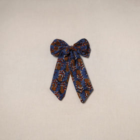 Blue - handmade women’s bow hair clip 95 - handcrafted