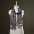 Blue Handpainted Cotton Kalamkari Stole