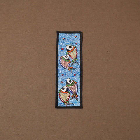 Handpainted madhubani painting by hira devi (11 x 3 in) 56