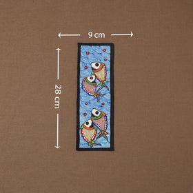 Handpainted madhubani painting by hira devi (11 x 3 in) 56