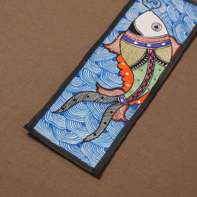 Handpainted madhubani painting by hira devi (11 x 3 in) 57