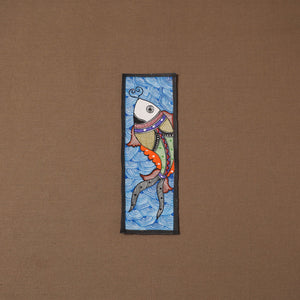 Handpainted madhubani painting by hira devi (11 x 3 in) 57