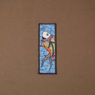 Handpainted madhubani painting by hira devi (11 x 3 in) 57