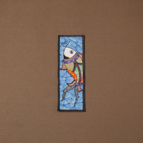 Handpainted madhubani painting by hira devi (11 x 3 in) 57